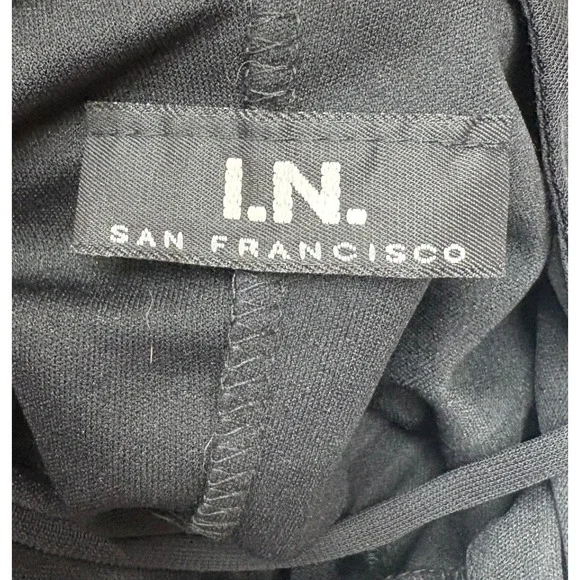 I.N. San Francisco Y2K Black Floral Fairycore Indie Midi Dress Elegant S - Picture 6 of 6